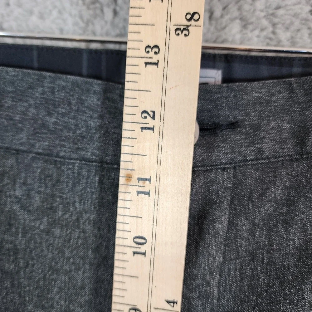 Adidas Golf Pants 40x32 (41x32) Charcoal Gray Performance Flat Front High Rise